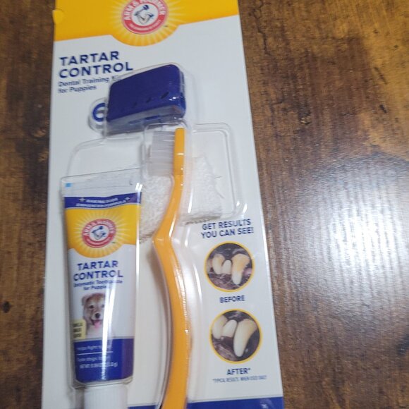 Arm & Hammer Dental Training Kit for Puppies Vanilla Ginger Flavor - Picture 9 of 12